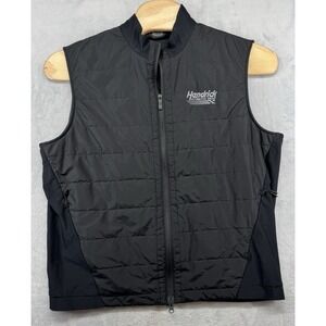 Oobe Polo Hendrick Collection Automotive Group Black Quilted Vest Men's XL